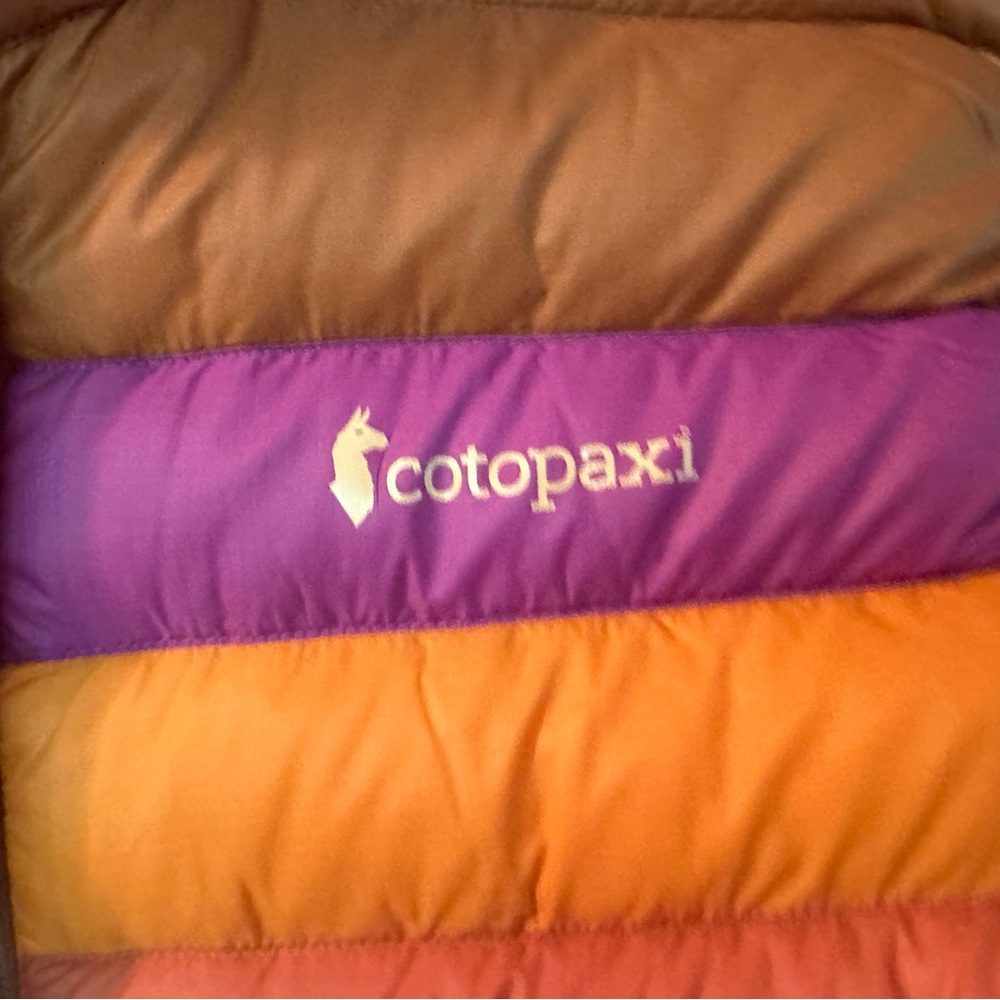 Cotopaxi Orange and Purple Fuego Down Vest. Womens XL. NWT. - Picture 12 of 13
